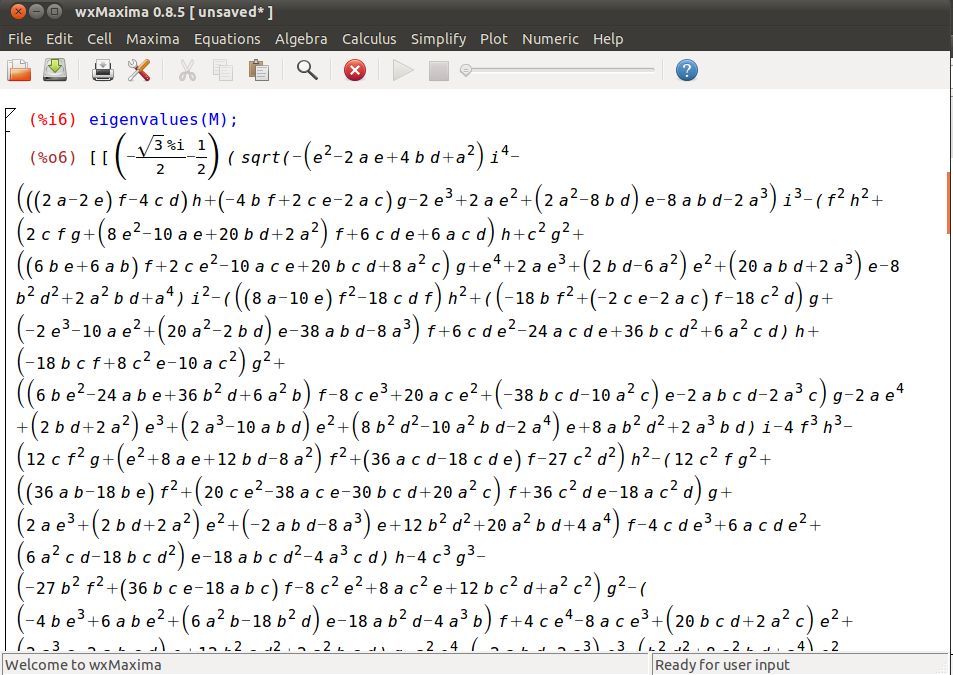 Eigenvalues of a 3x3 matrix